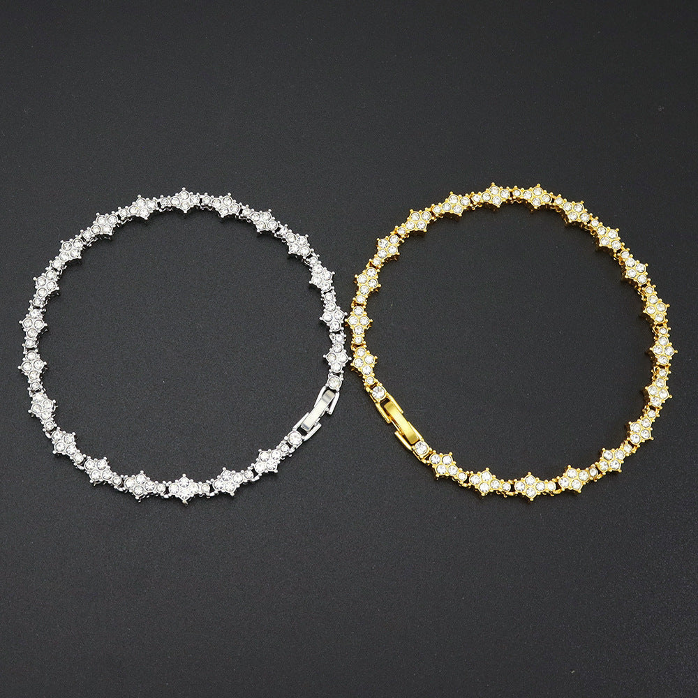 Pulsera Tenis Clásica de Racimo | Oro