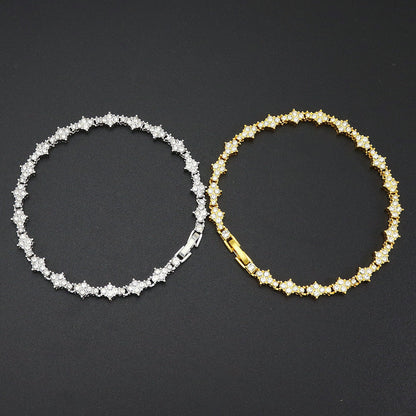 Pulsera Tenis Clásica de Racimo | Oro