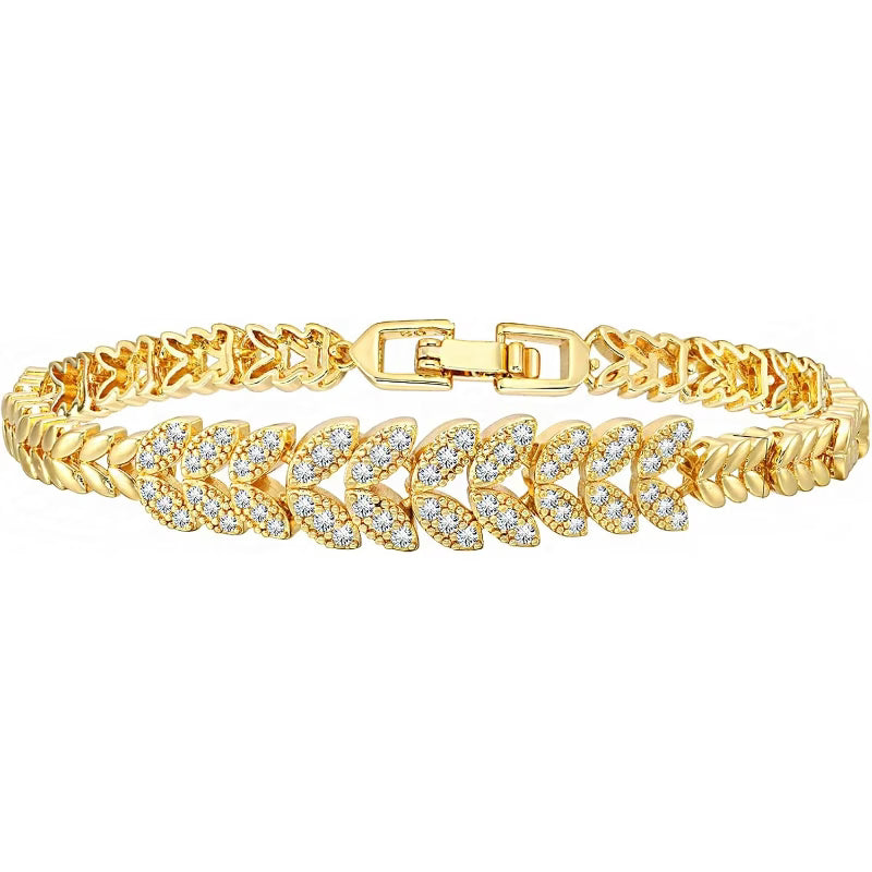 Pulsera Tenis Everleaf | Oro