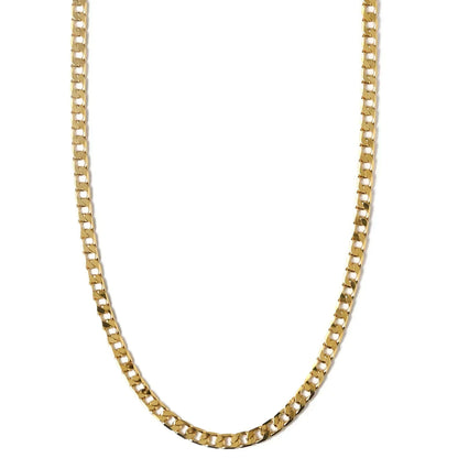 Collar Cadena Eslabón Plano Curb | Oro