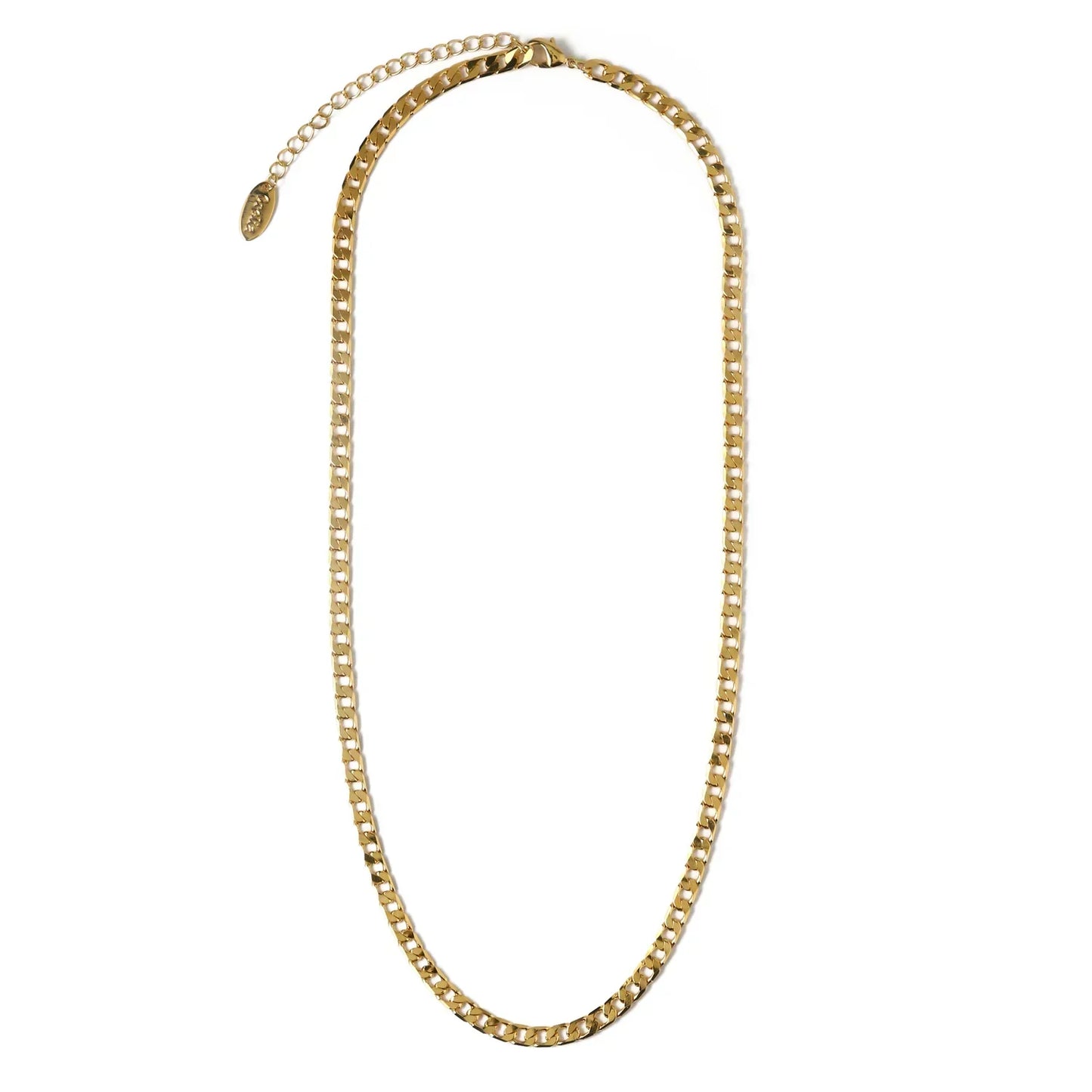 Collar Cadena Eslabón Plano Curb | Oro