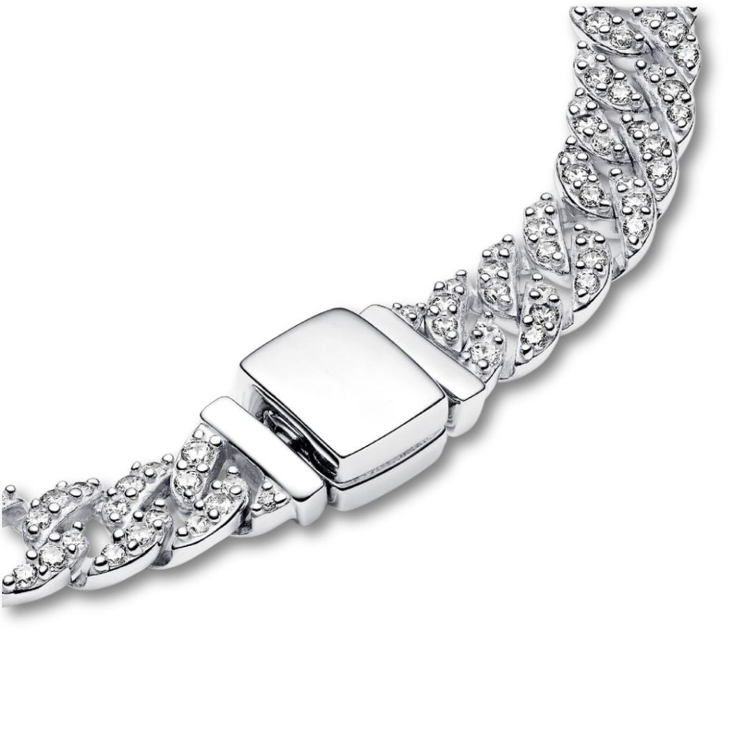 Pulsera Cubana Pave | Oro