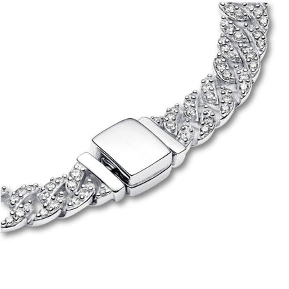 Pulsera Cubana Pave | Oro