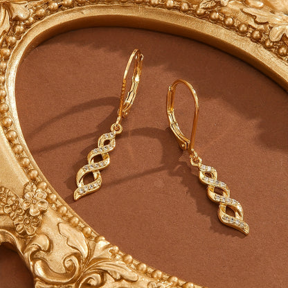 Aretes Shimmer Twist Ava | Oro