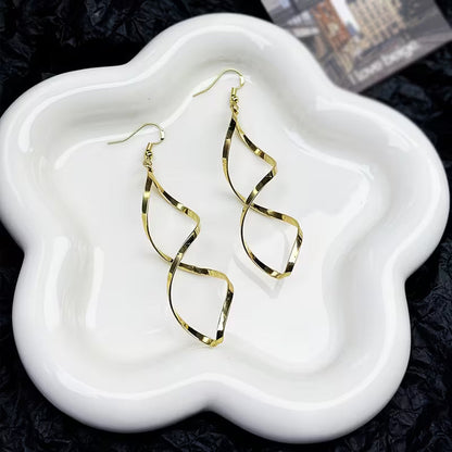 Pendientes de Espiral Col colgantes | Oro