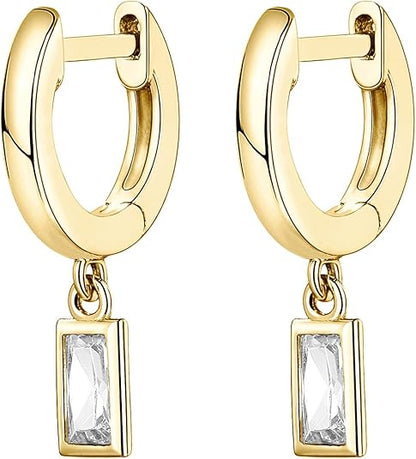 Pendientes de Barra Colgantes | Oro