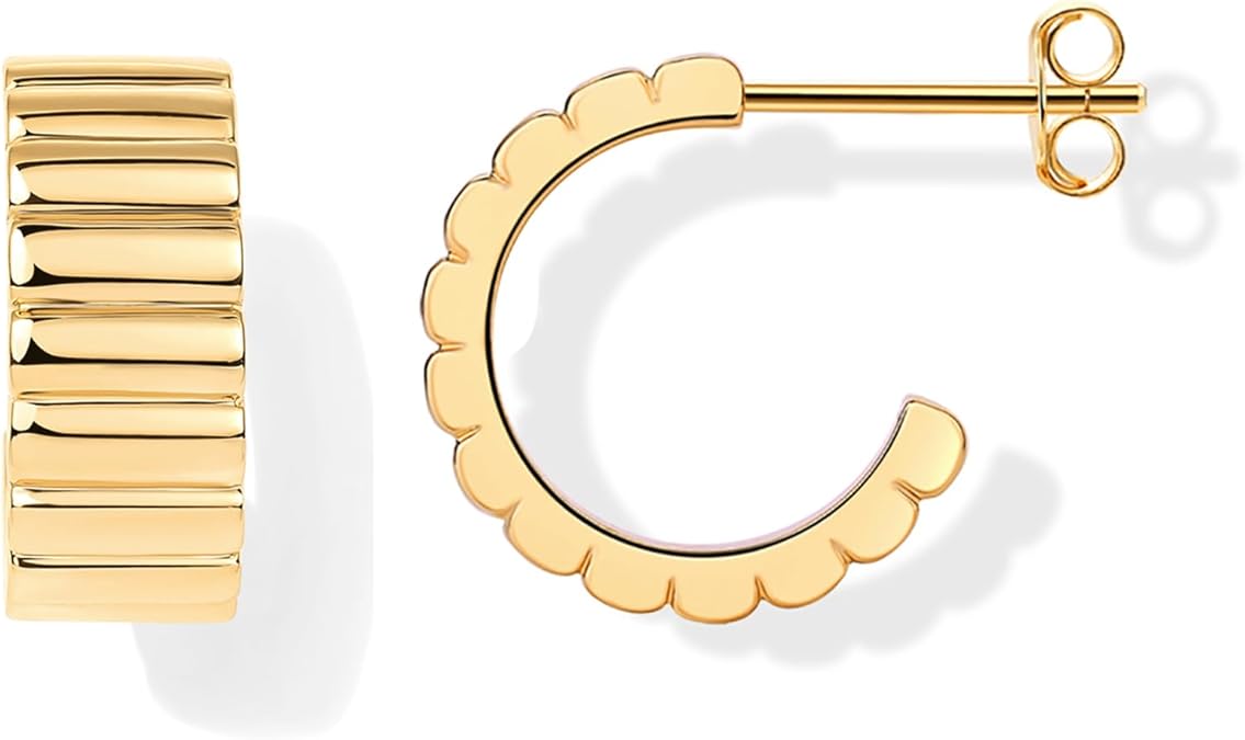 Classic Ridge Earrings | Oro