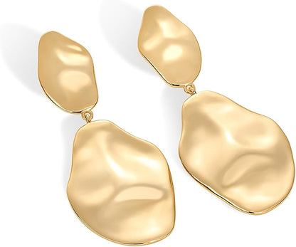 Pendientes Onda Ondulada | Oro