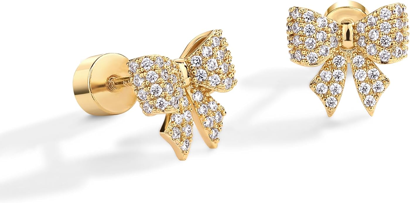 Aretes Bow Motif | Oro