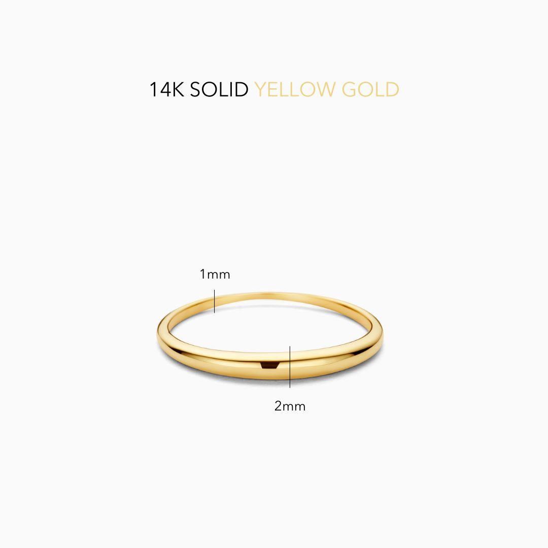 Slim Dome Ring | Oro