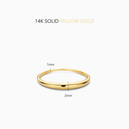 Slim Dome Ring | Oro
