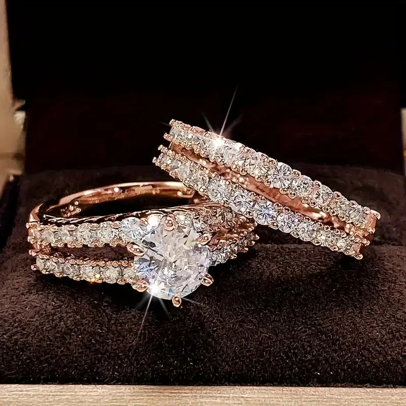 Set de Anillos Resplandor Eterno | Oro