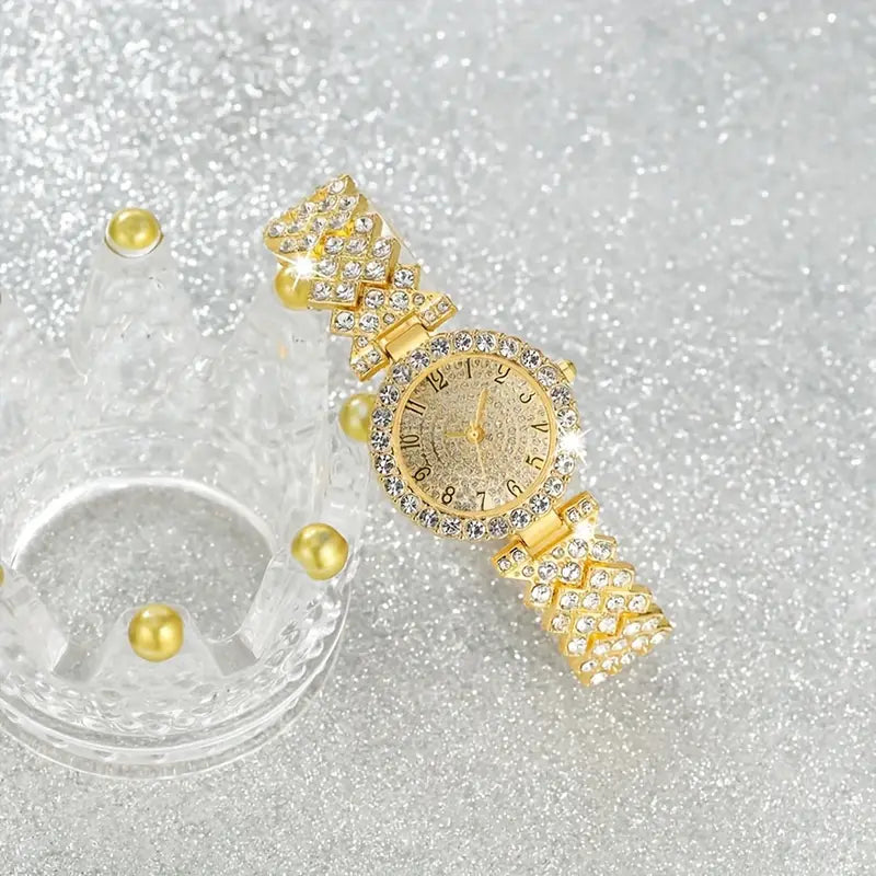 Set de Reloj y Pulsera Luxe Radiance Gold | Oro