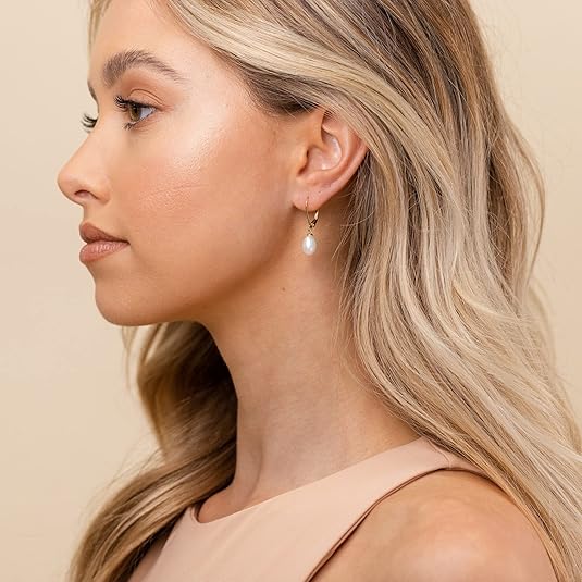 Aretes Pearl Dangle | Oro