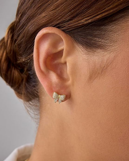 Aretes Bow Motif | Oro