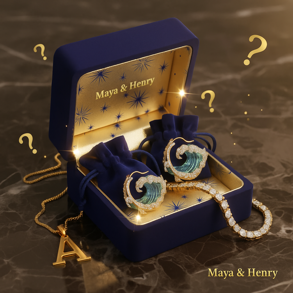 Caja misteriosa Maya & Henry | 3 piezas de joyería