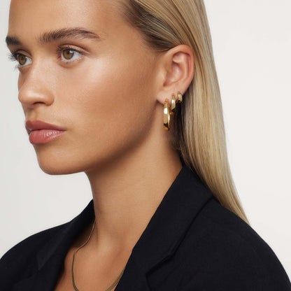 Gia Statement Hoops | Oro