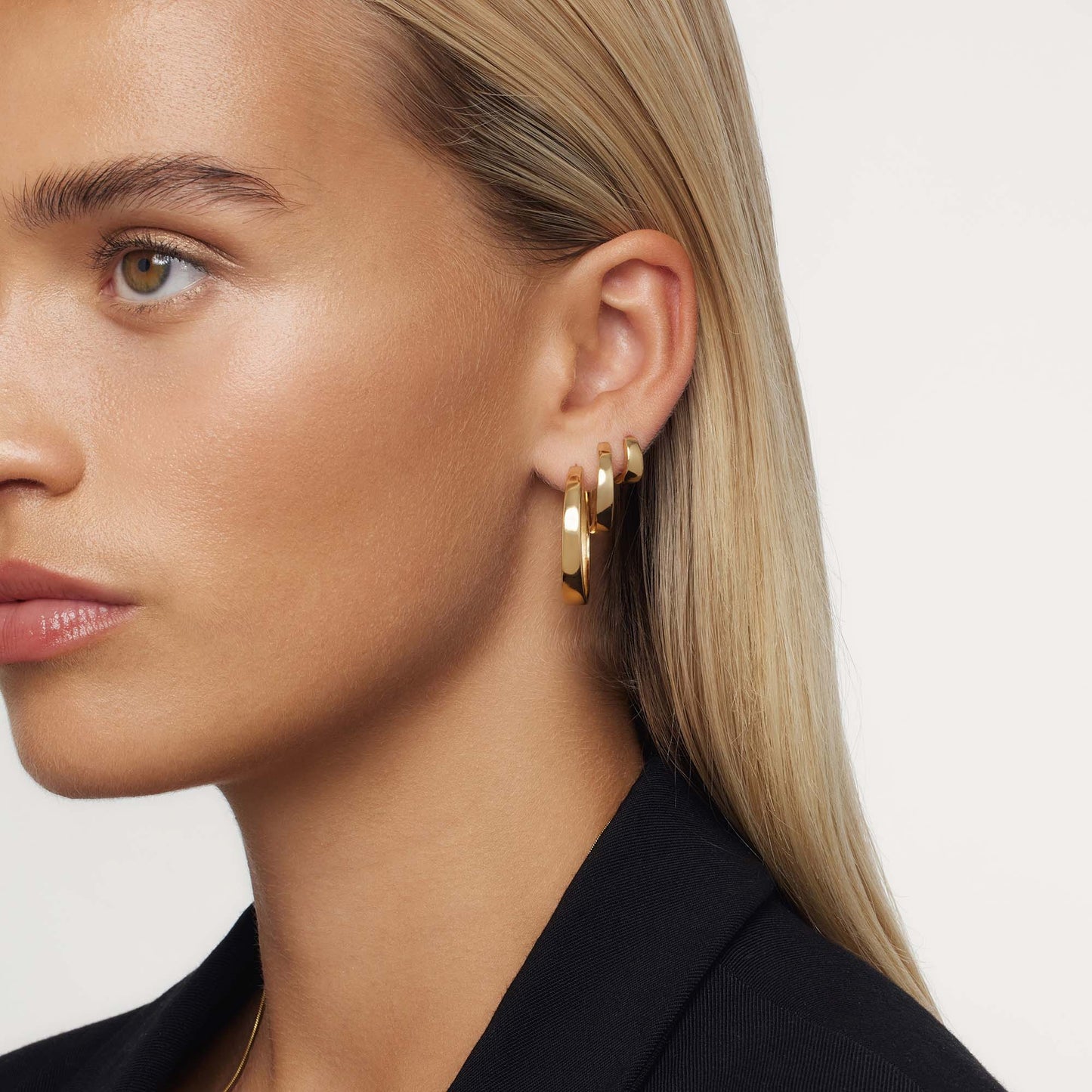 Gia Statement Hoops | Oro