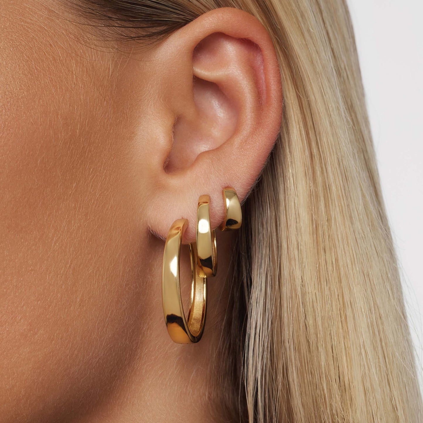 Gia Statement Hoops | Oro