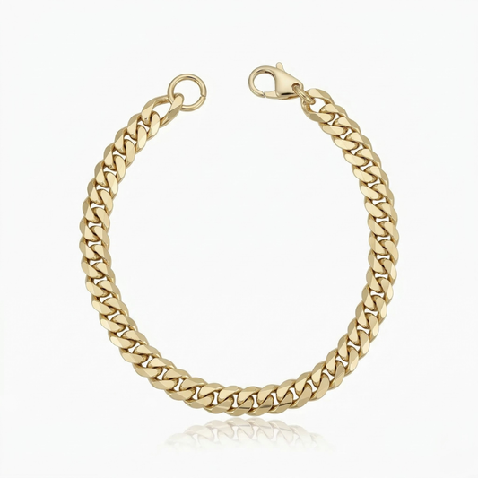Pulsera Cubana de Lujo | Oro