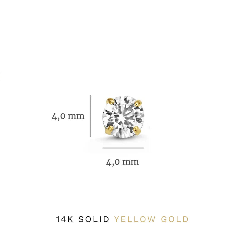 Set de Pendientes Larmes de Lune Stone | Oro