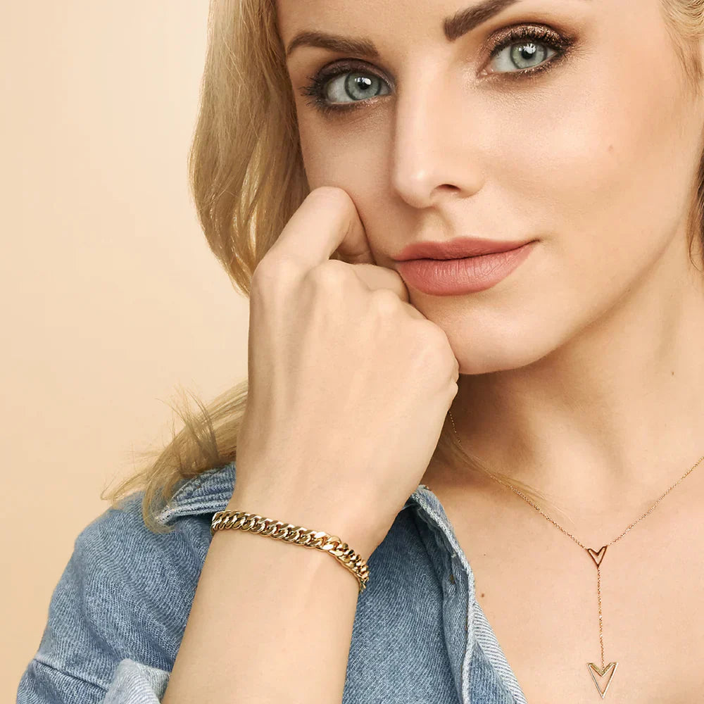 Pulsera Cubana de Lujo | Oro