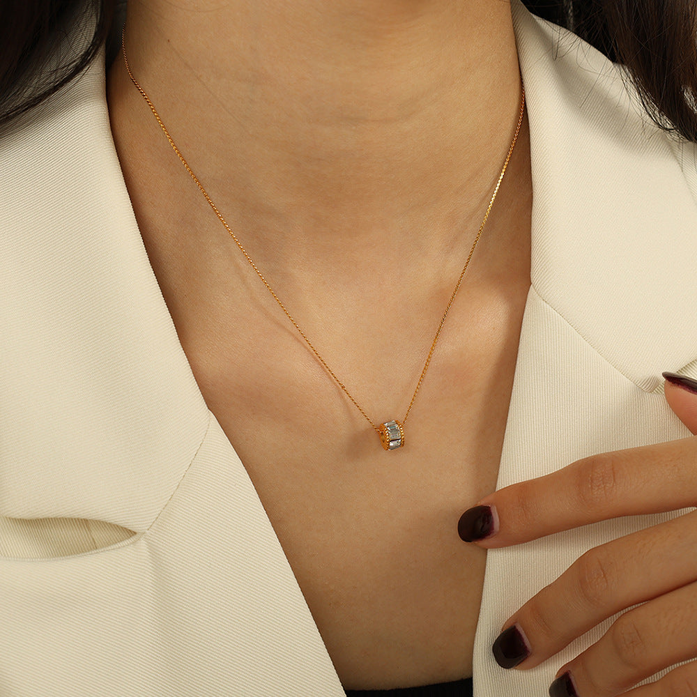 Collar Elyna Pulido Tipo Barril | Oro
