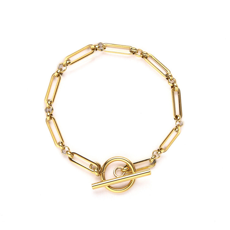 Brazalete Link T-Bar | Oro
