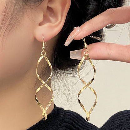 Pendientes de Espiral Col colgantes | Oro