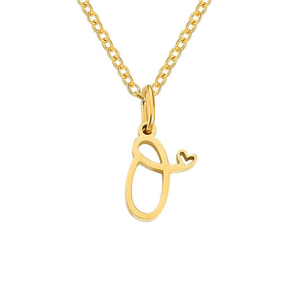 Collar Inicial Corazón | Oro