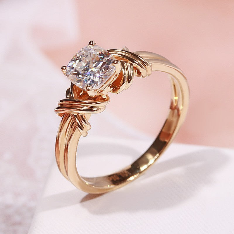Anillo de Banda Anudada de Impacto | Oro