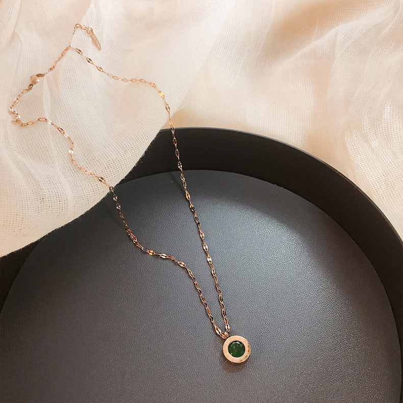 Collar Esfera Esmeralda | Oro
