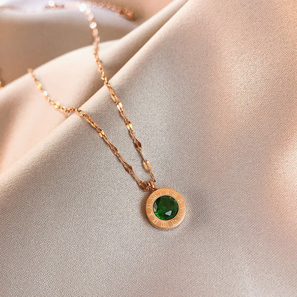 Collar Esfera Esmeralda | Oro