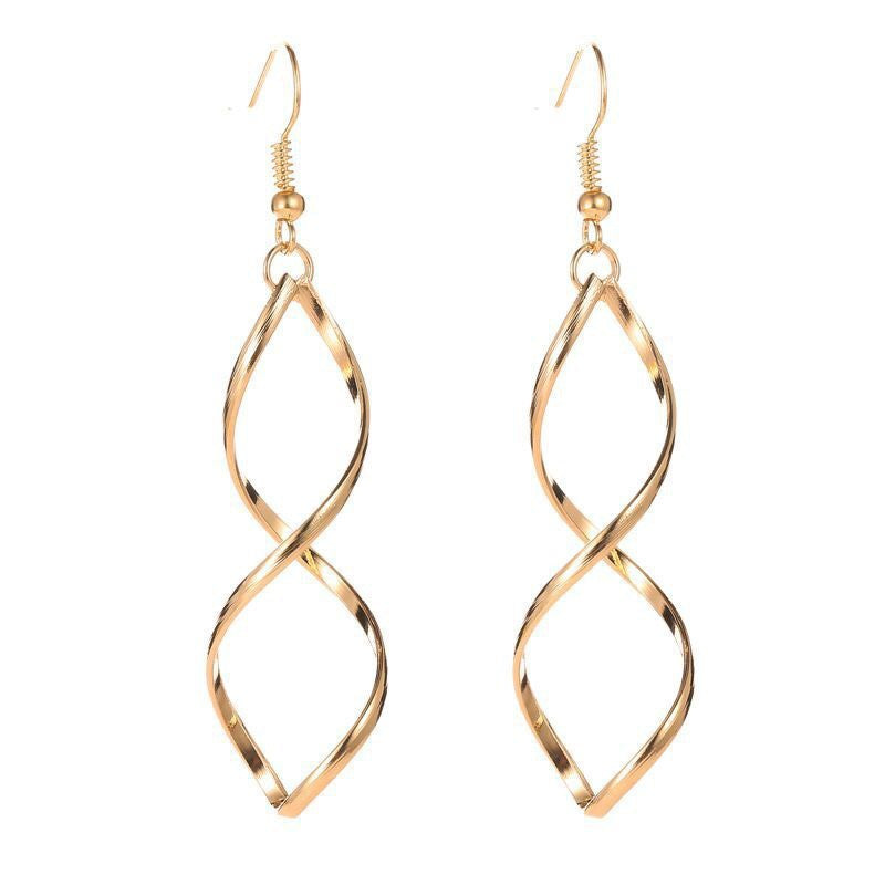 Pendientes de Espiral Col colgantes | Oro