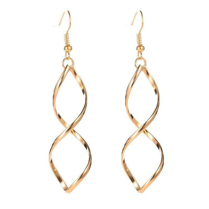 Pendientes de Espiral Col colgantes | Oro