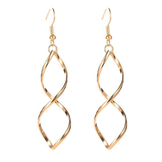 Pendientes de Espiral Col colgantes | Oro