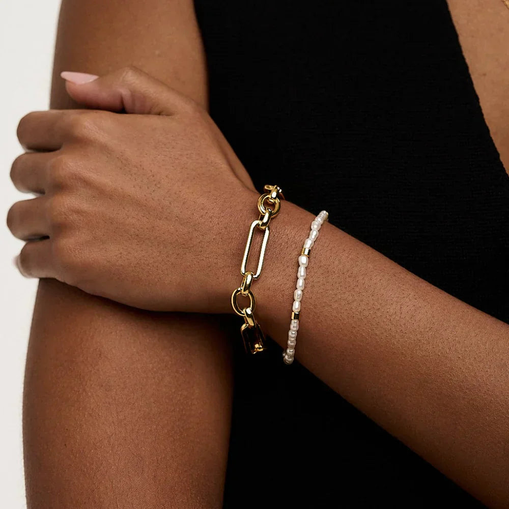 Brazalete Link T-Bar | Oro