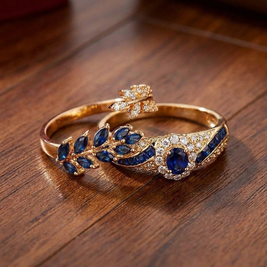 Conjunto de Anillos Avelisse Moraziel | Oro