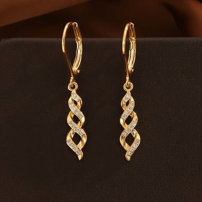 Aretes Shimmer Twist Ava | Oro