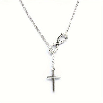 Collar con Colgante Cruz Eterna | Oro