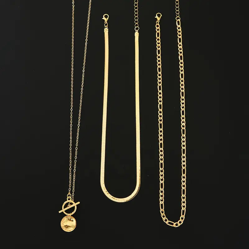 Collar de Capas Savira Moneda Texturizada | Oro