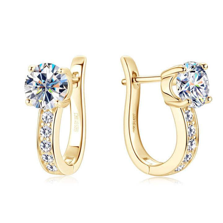 Aretes Huggie con Canal | Oro