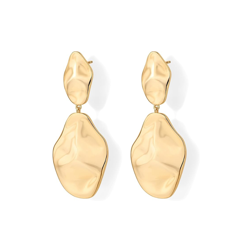 Pendientes Onda Ondulada | Oro