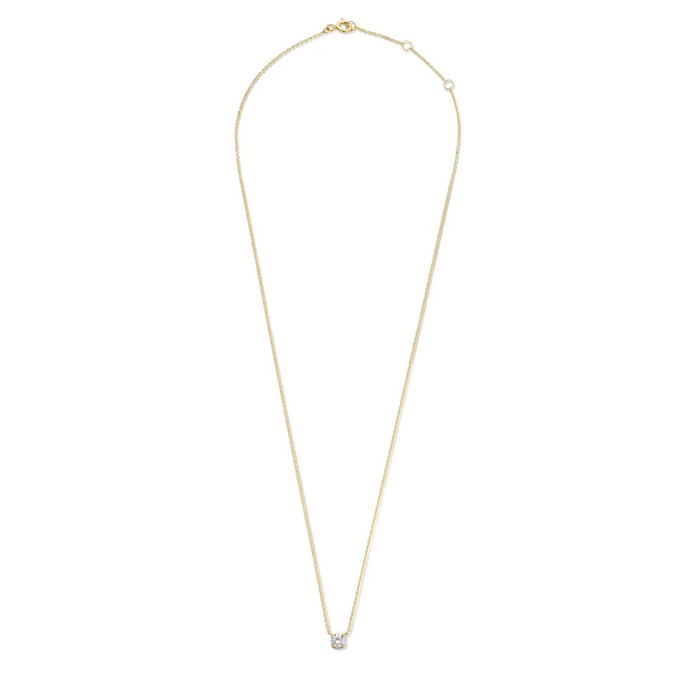 Collar Cléa con Piedra Moissanite | Oro