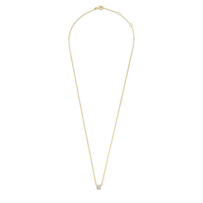 Collar Cléa con Piedra Moissanite | Oro