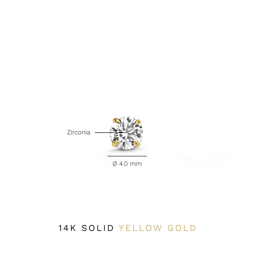 Pendientes Larmes de Lune Stone | Oro