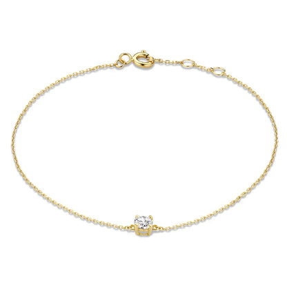 Pulsera de Piedras Moissanite Cléa | Oro