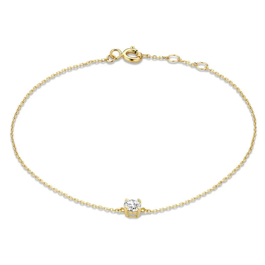 Pulsera de Piedras Moissanite Cléa | Oro