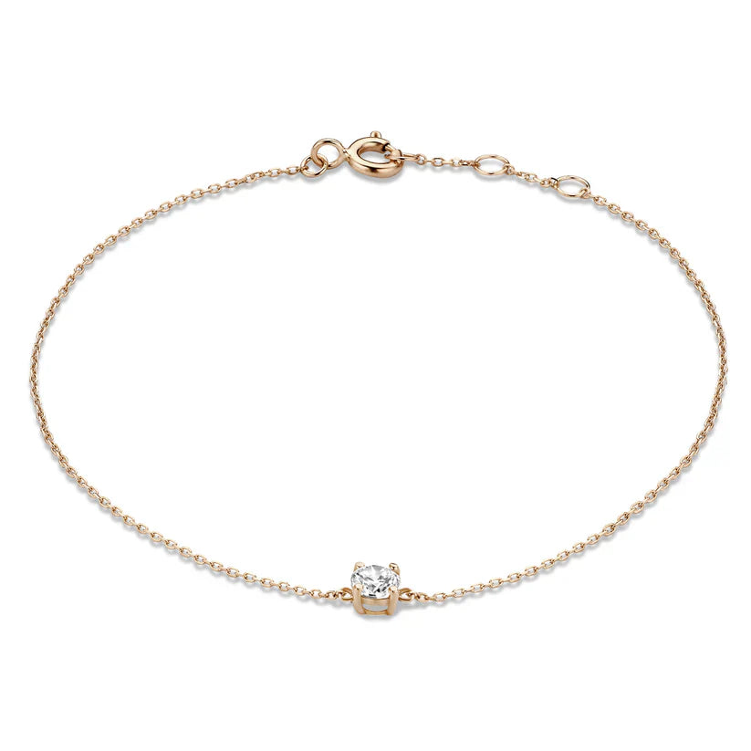 Pulsera de Piedras Moissanite Cléa | Oro