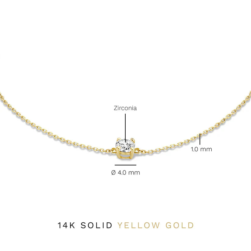 Pulsera de Piedras Moissanite Cléa | Oro